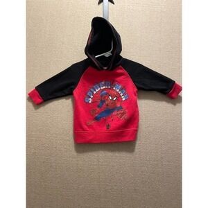 Marvel Spiderman Hoodie Boys 12 months Red and Black